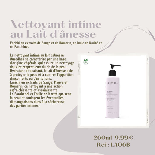 NLA06B-Nettoyant intime au lait d'Ânesse 260 ml