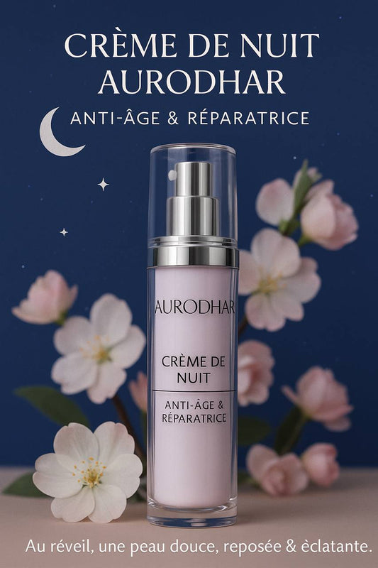 LA05B-Crème de nuit visage Anti-Âge & Réparatrice au Lait d'ânesse