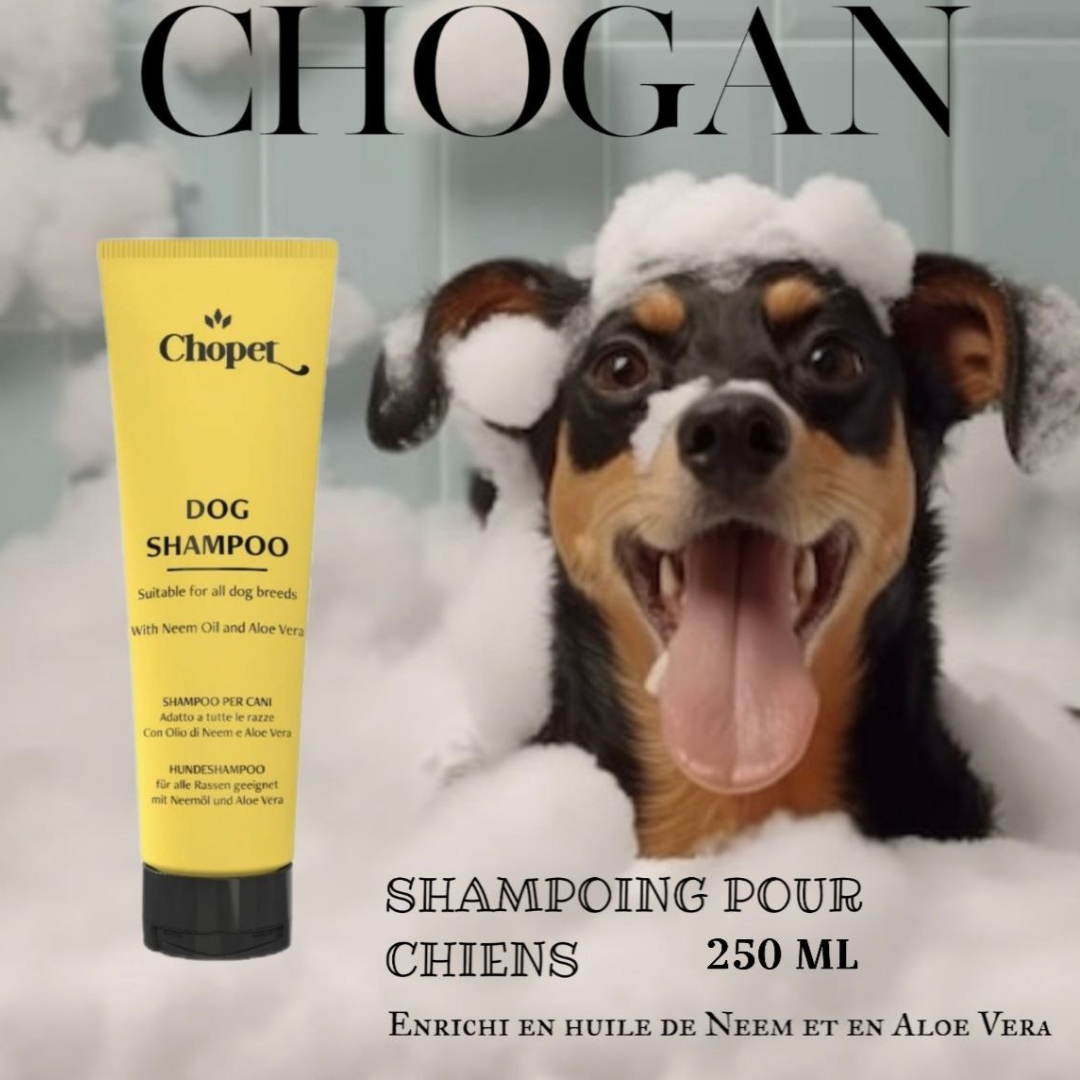 AN01B-Shampoing pour chiens  Enrichi en huile de Neem et en Aloe Vera - 250 ml