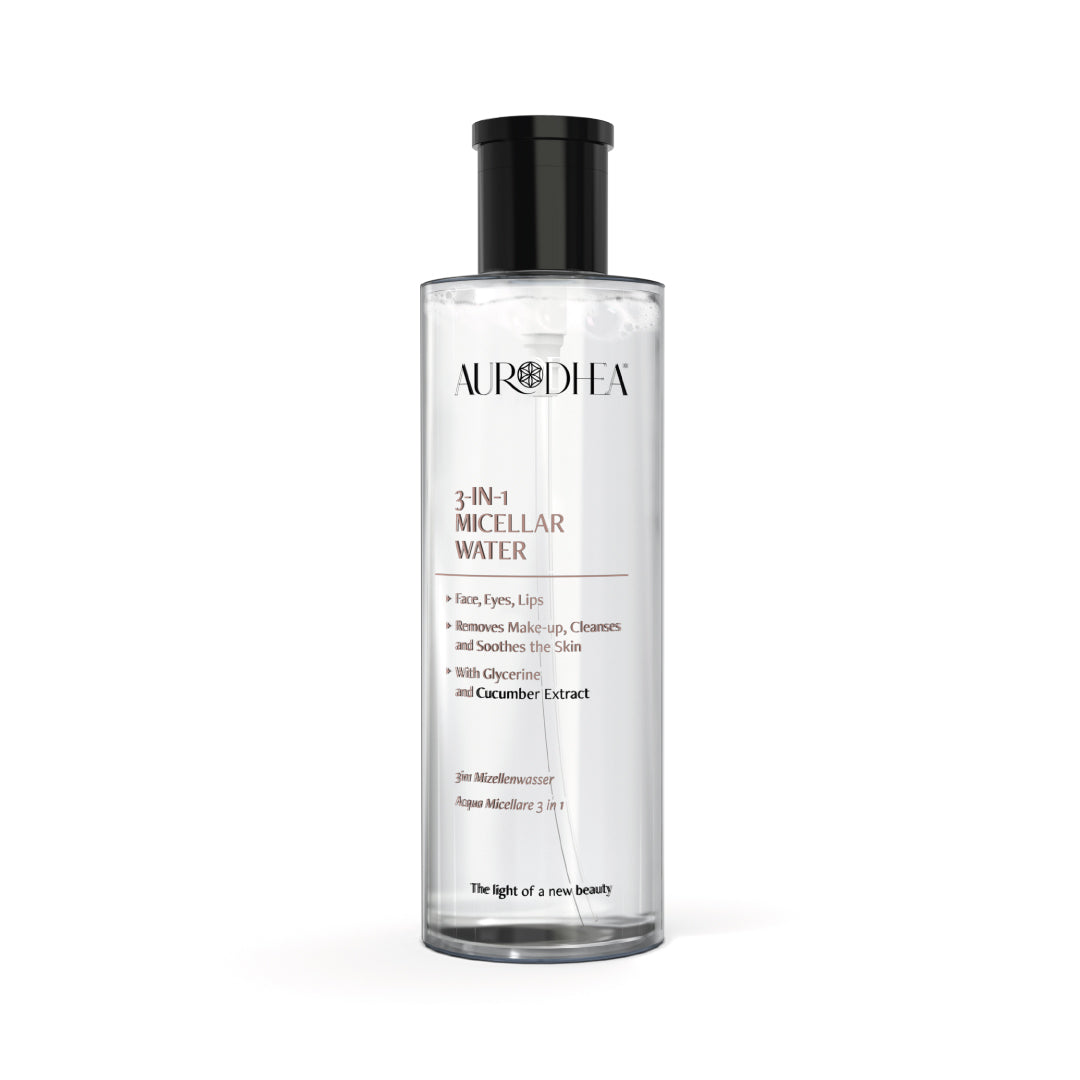 CR12B-Eau micellaire 3 en 1 élimine le maquillage waterproof et les impuretés en un seul geste