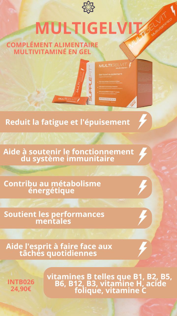 MULTIGELVIT - Complément alimentaire multivitaminé pour le tonus et la vitalité au quotidien